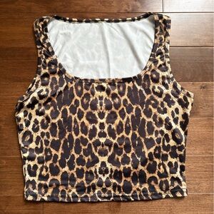 SHEIN CHEETAH PRINT TANK TOP